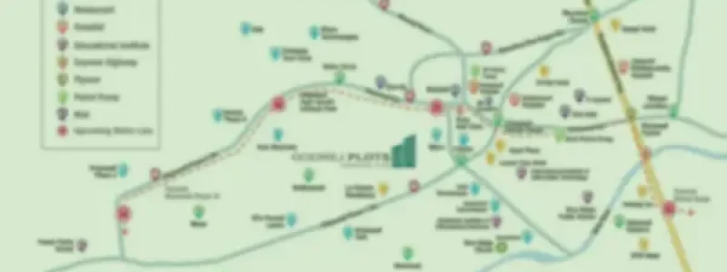 Godrej Coimbatore Plot Location Map With Birds Eye View by Godrej Properties located at Chettipalayam, Coimbatore Tamil Nadu